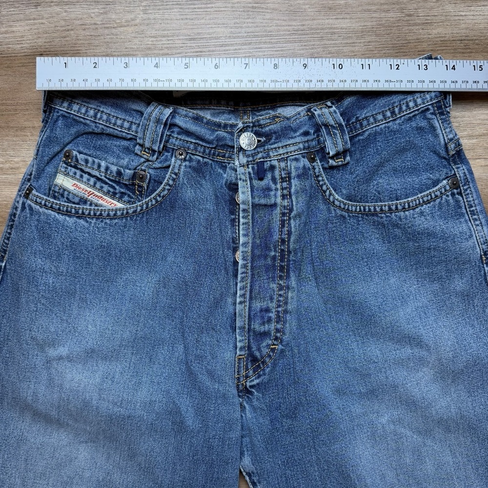 Vintage Diesel Saddle Jeans Men 27x28 Blue Loose Tapered Medium Wash Y2K (Tag29) - Picture 11 of 15